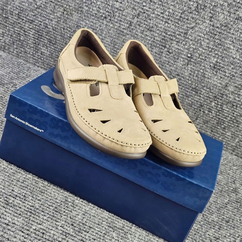 SAS Roamer Sandals Womens 7.5 W Beige Nubuck Fisherman Tripad Comfort 2190-228